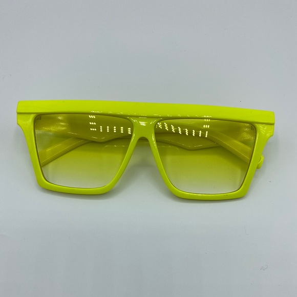 Flat Top Yellow Gradient Sunglasses - Picture 1 of 7